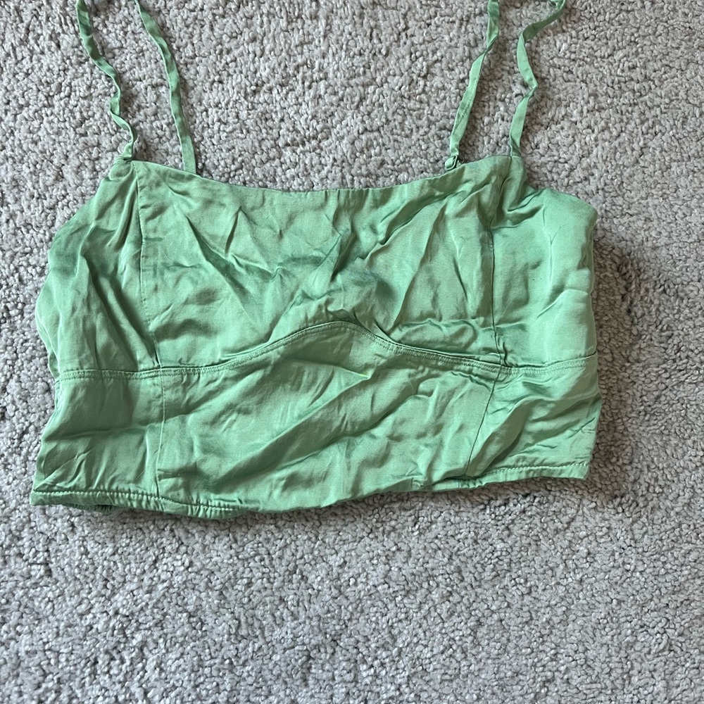 Aerie Light Green Crop Top